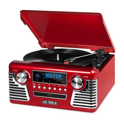 retro bluetooth cd player|victrola 50s retro bluetooth player.